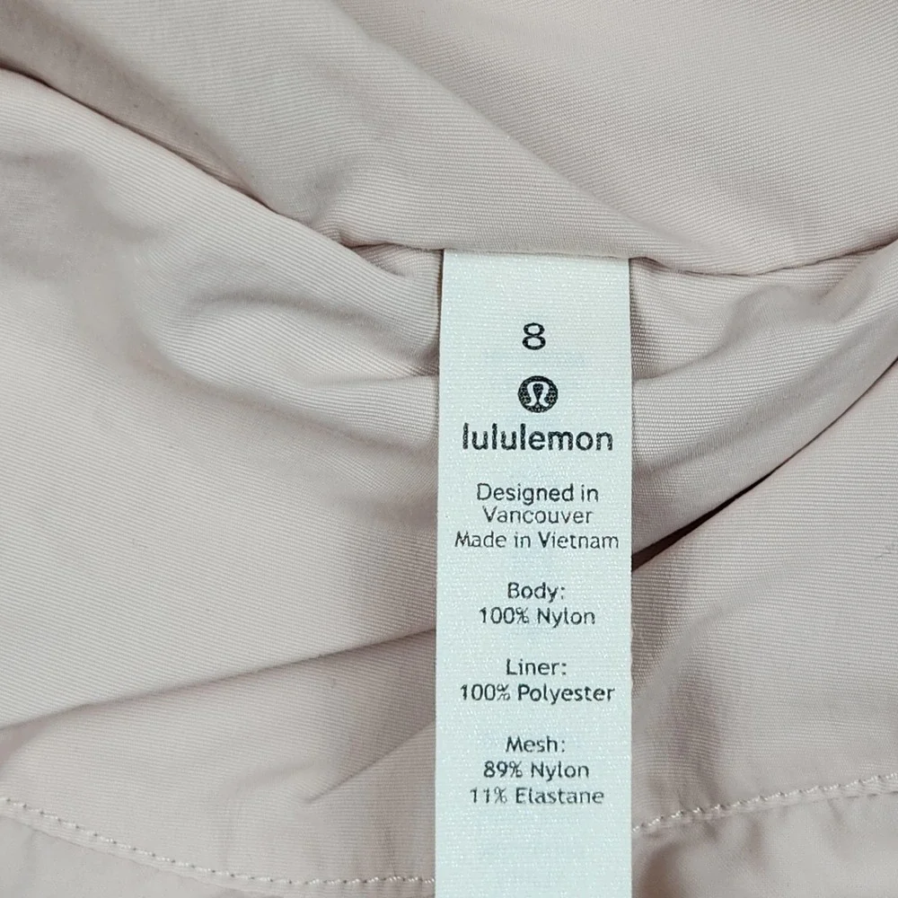 Lululemon Always Effortless Jacket Womens 8 Pink Hooded Windbreaker Zip Light - Picture 4 of 10